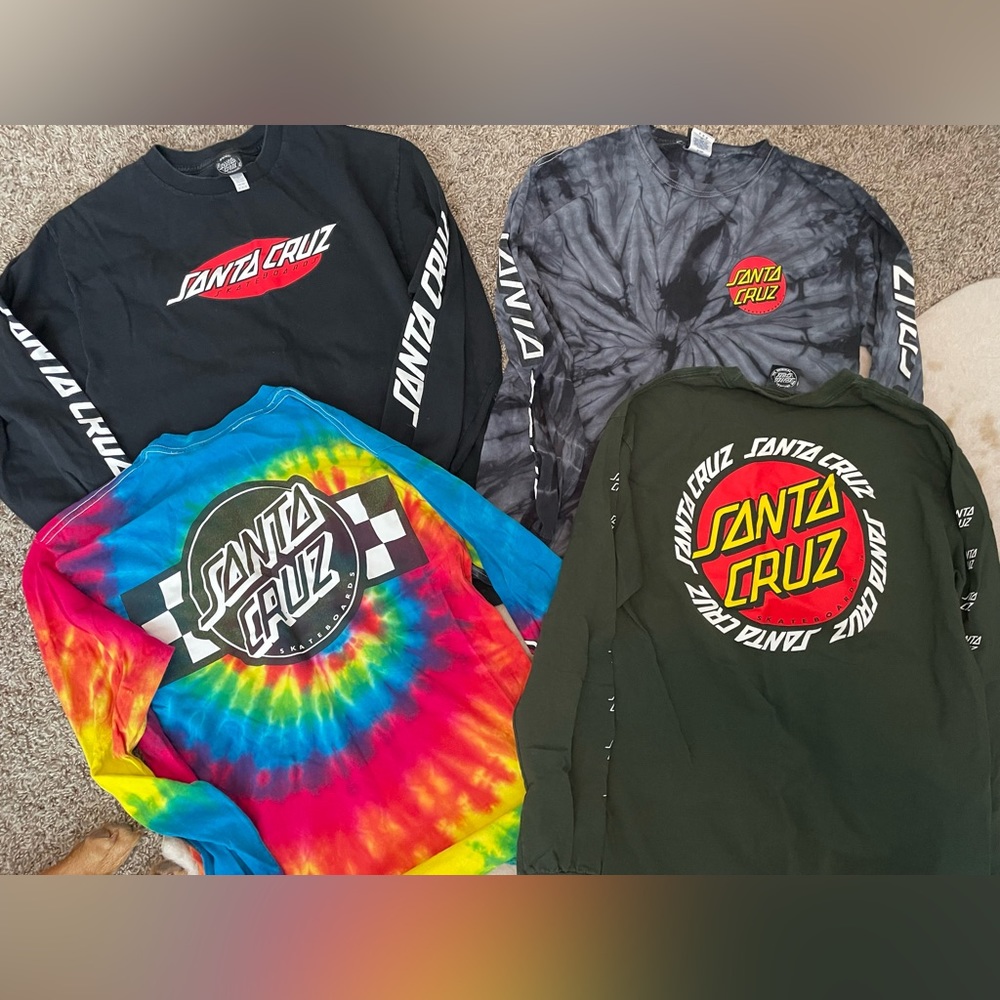 SANTA CRUZ lot of shirts skateboard Long sleeve